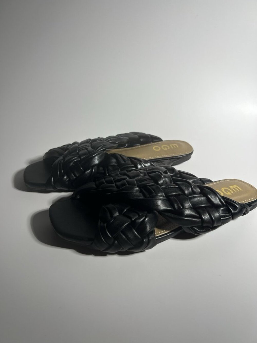 EGO Braided Slide Sandals Black Women’s UK 7 US 9 - Picture 7 of 10